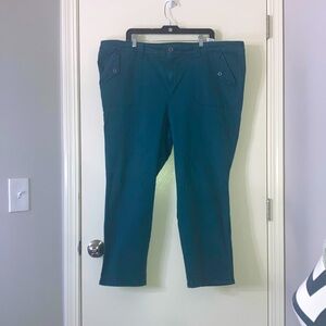 Women’s Teal Casual Straight-Leg Jeans